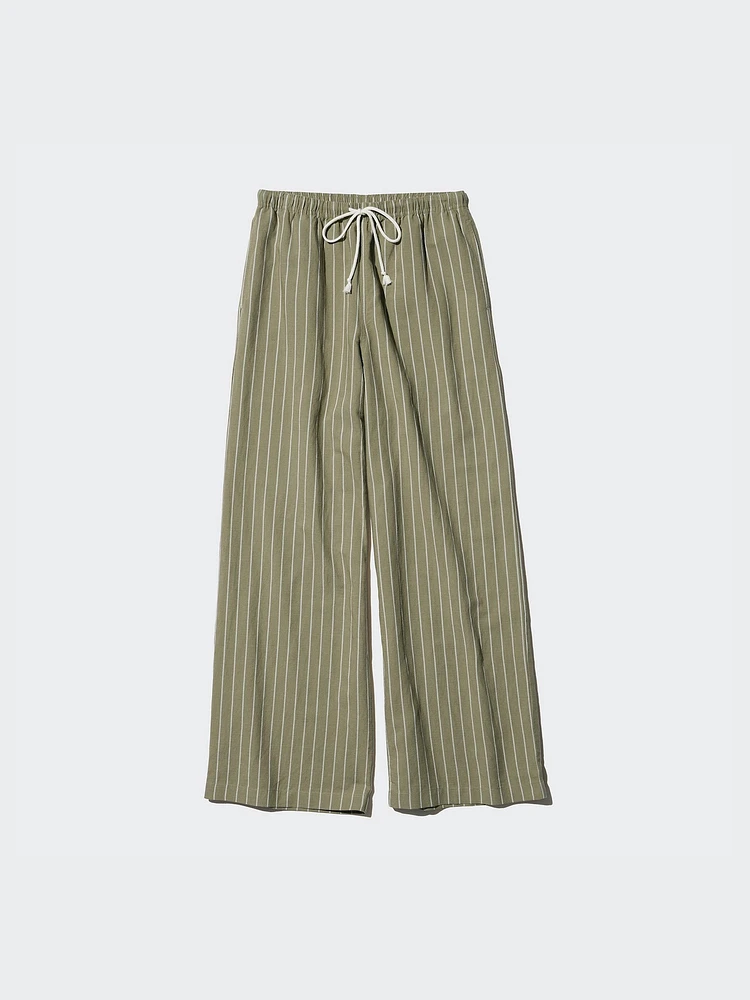 LINEN BLEND EASY PANTS