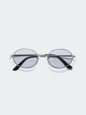 Metal Oval Sunglasses