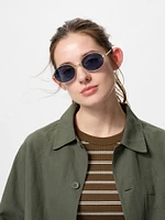 Metal Oval Sunglasses