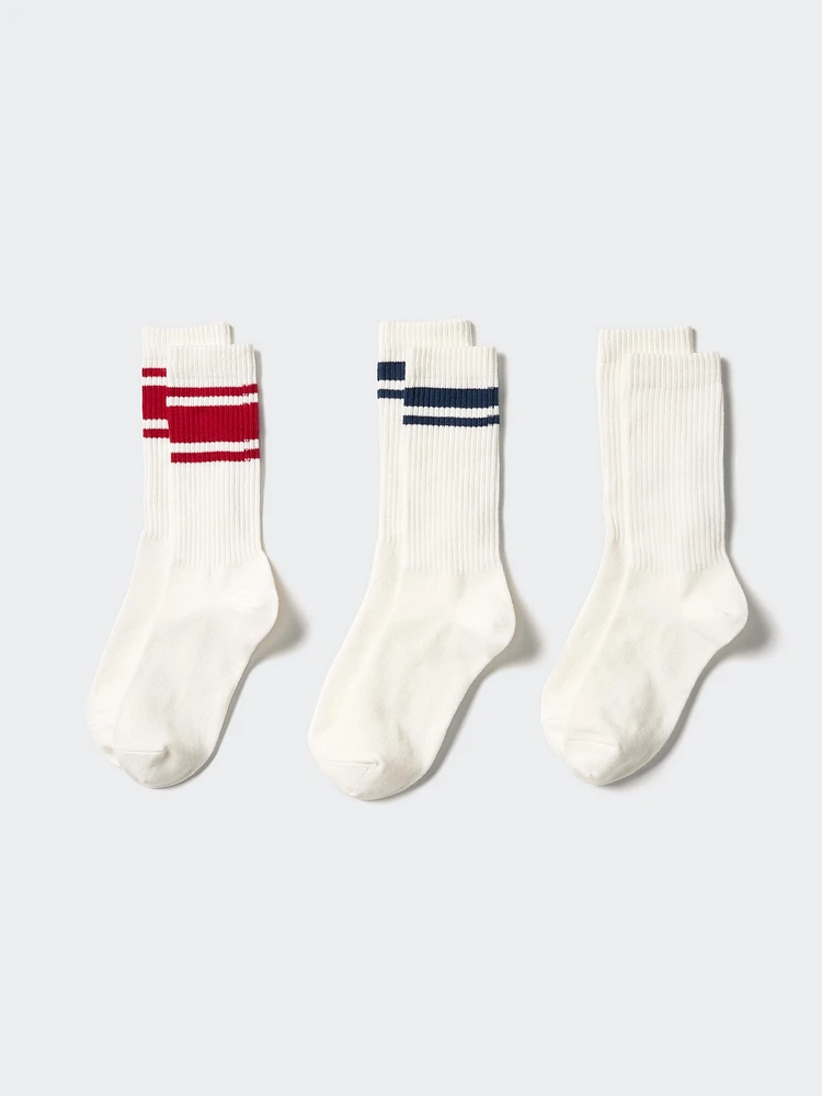 PILE LINED CREW SOCKS | 3 PAIRS