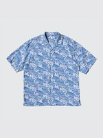 Unsodo Open Collar Shirt | Short Sleeve | Printed