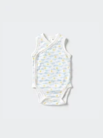 COTTON MESH SLEEVELESS INNER ONESIE