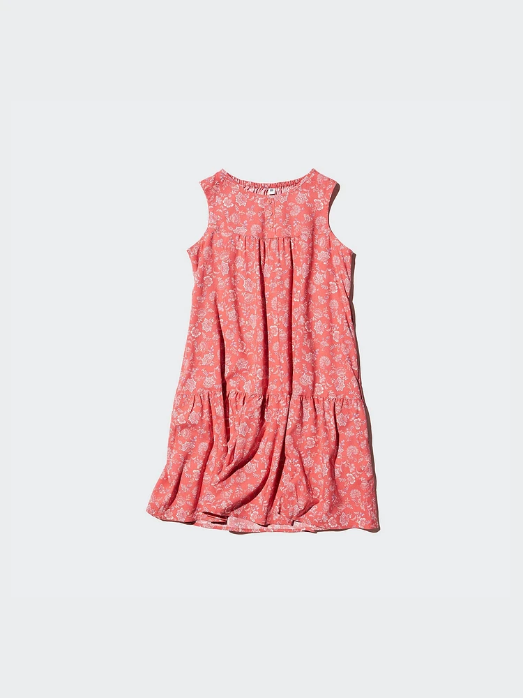 PRINTED TIERED DRESS