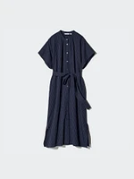 Linen Blend Relaxed Dress