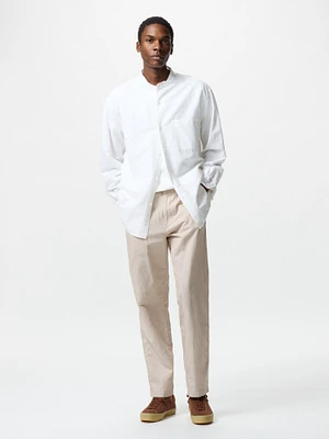 LINEN BLEND RELAXED PANTS