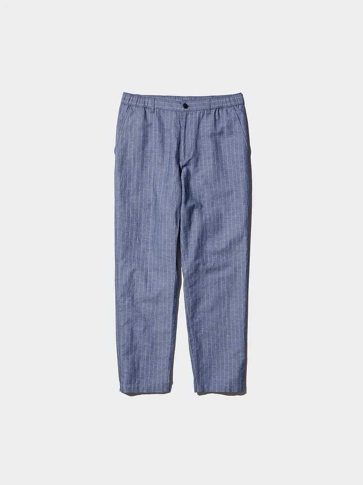 LINEN BLEND RELAXED PANTS