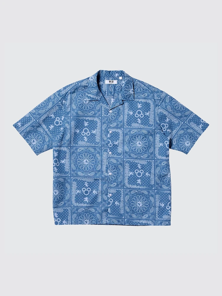 DISNEY BLUE COTTON LINEN SHIRT