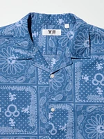 DISNEY BLUE COTTON LINEN SHIRT