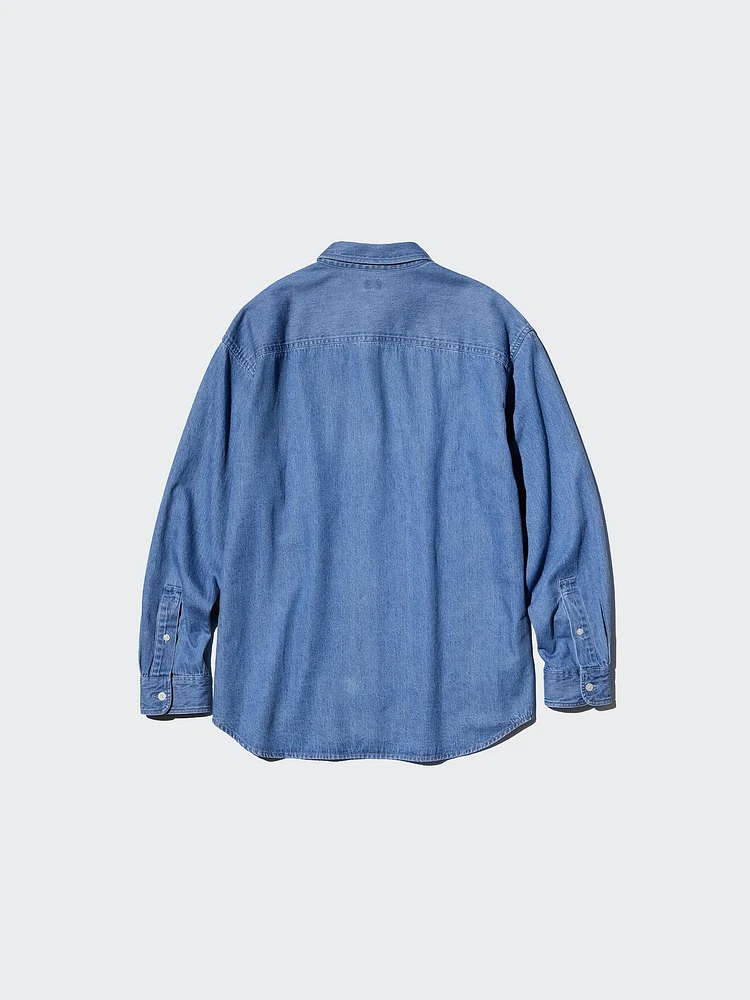DENIM OVERSHIRT LONG SLEEVE