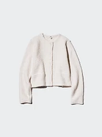 Knitted Short Jacket | Printed