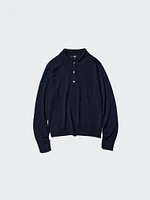 MERINO POLO SWEATER