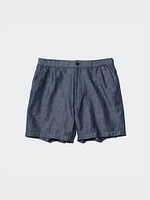 LINEN BLEND SHORTS