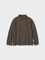 MILANO RIBBED SHIRT COLLAR CARDIGAN