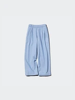 Pleated Wide Pants | Chambray