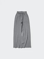 WASHABLE KNIT CABLE PANTS