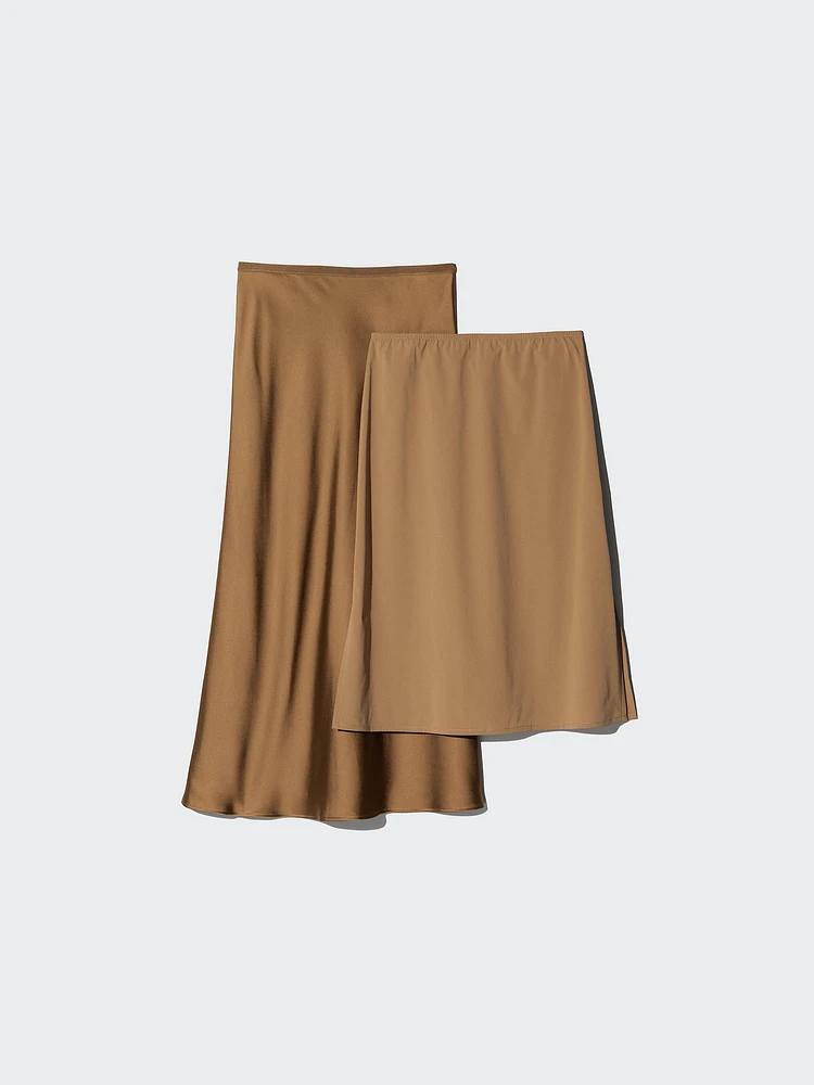 SATIN SKIRT