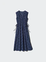 Cotton Gathered Dress | Printed