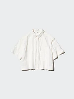 NYLON BOXY SHORT SHIRT HALF SLEEVE