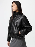 COATED OVERSIZED BLOUSON