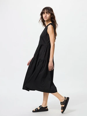 MERCERIZED COTTON DRESS SLEEVELESS