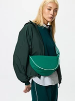 Round Mini Shoulder Bag | Striped