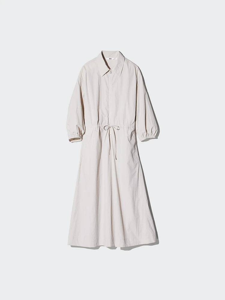 NYLON DRESS | 3/4 SLEEVE