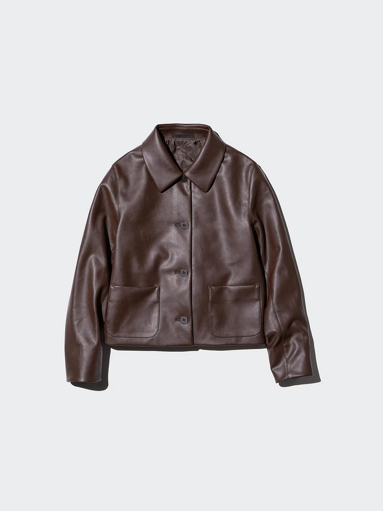 COATED SHORT JACKET