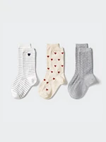 SOCKS 3P HEART RIBBON