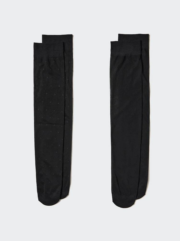 SOCKS 2P KNEE HIGH SHEER