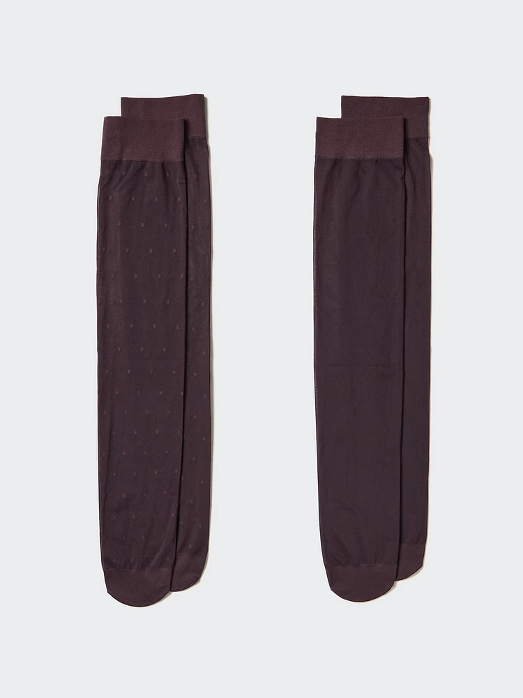 SOCKS 2P KNEE HIGH SHEER