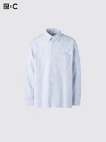 Broadcloth Oversized Shirt | Striped