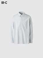 Broadcloth Oversized Shirt | Striped