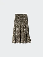 Chiffon Tiered Skirt | Printed