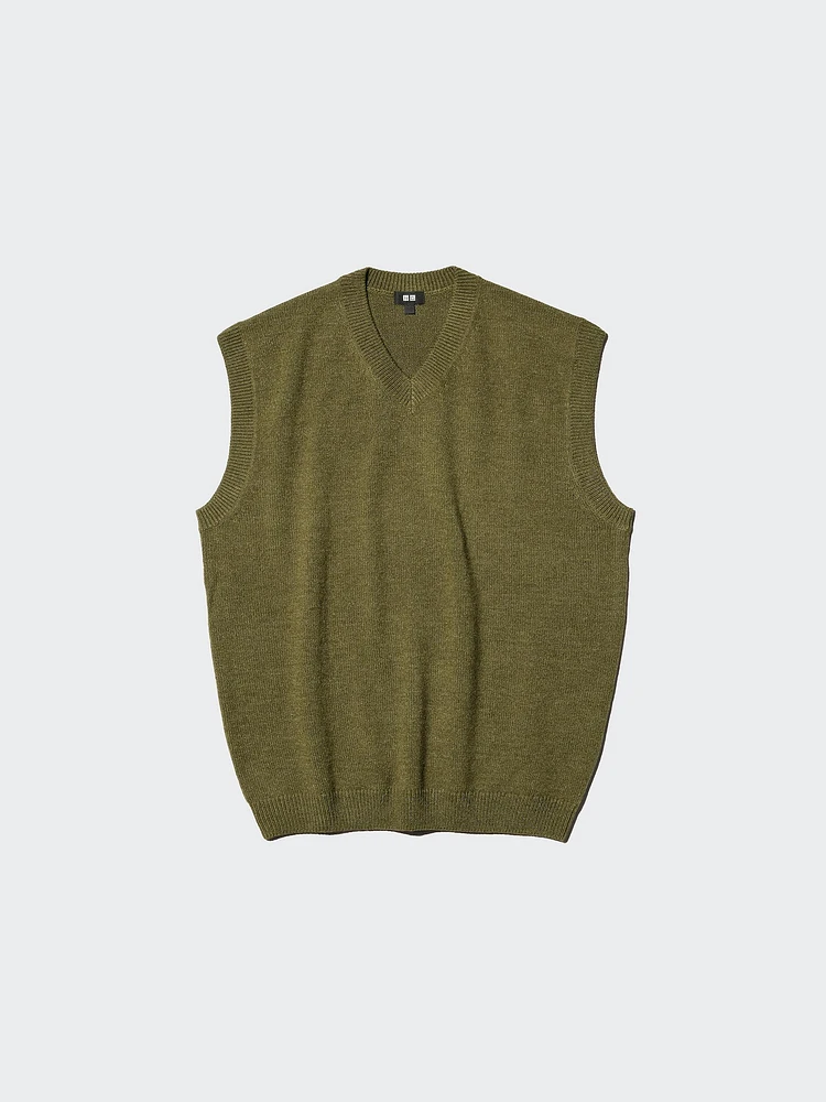 KNITTED V-NECK VEST