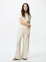 CREPE JERSEY STRAIGHT PANTS