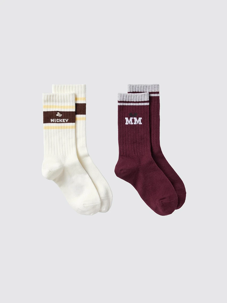 MICKEY&FRIENDS SPORTS SOCKS (2 PAIRS)