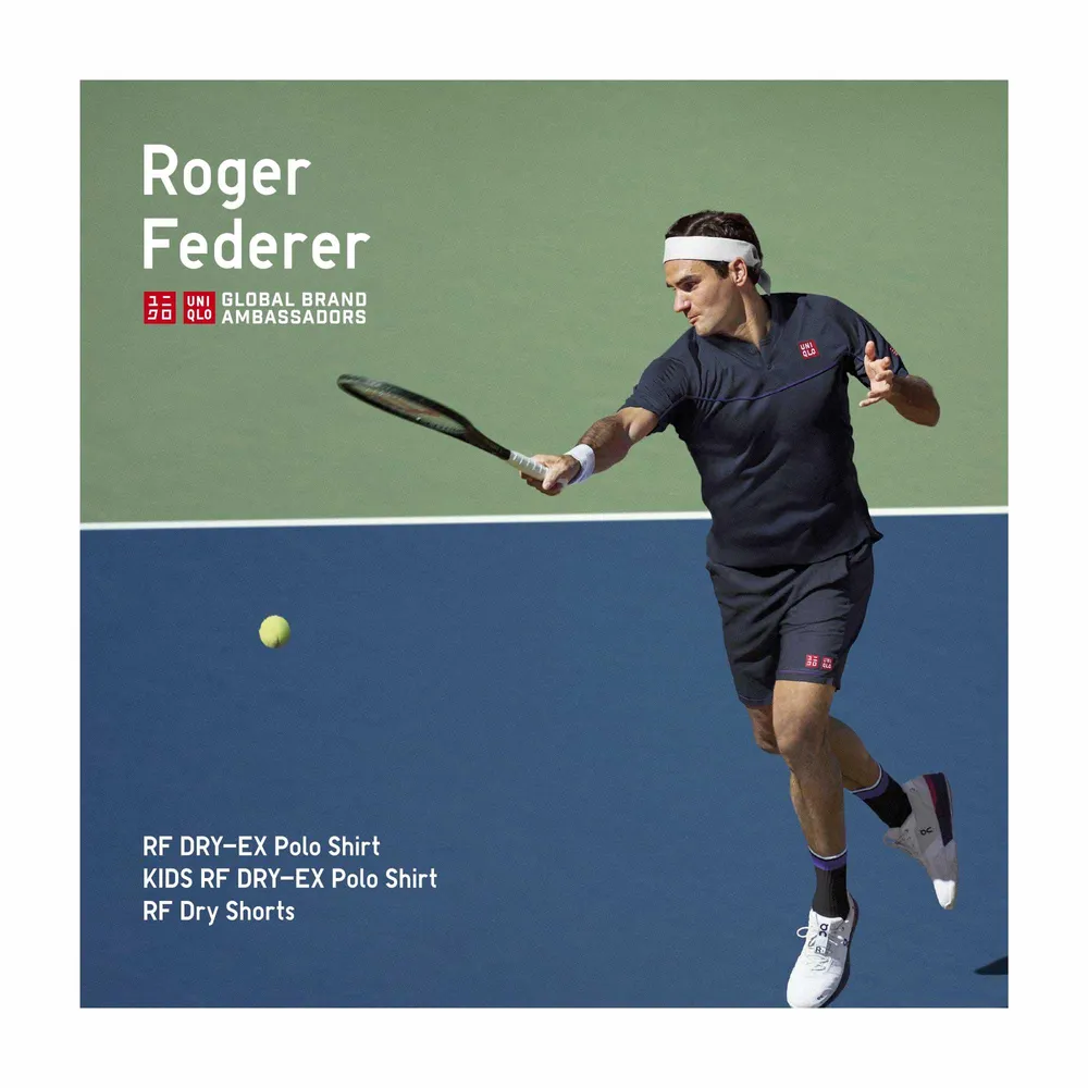 UNIQLO ROGER FEDERER DRY-EX POLO SHIRT Square One