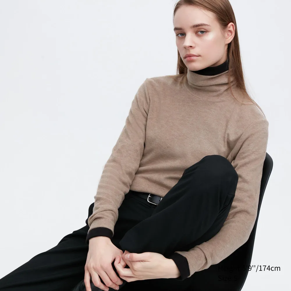 HEATTECH FLEECE TURTLENECK T-SHIRT