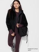 FLUFFY YARN FLEECE FULL-ZIP JACKET