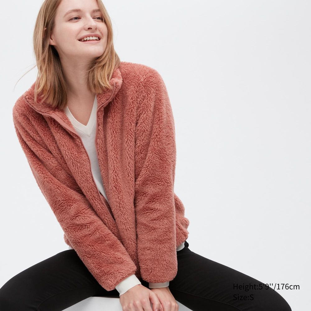 fluffy yarn fleece pullover