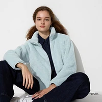 FLUFFY YARN FLEECE FULL-ZIP JACKET