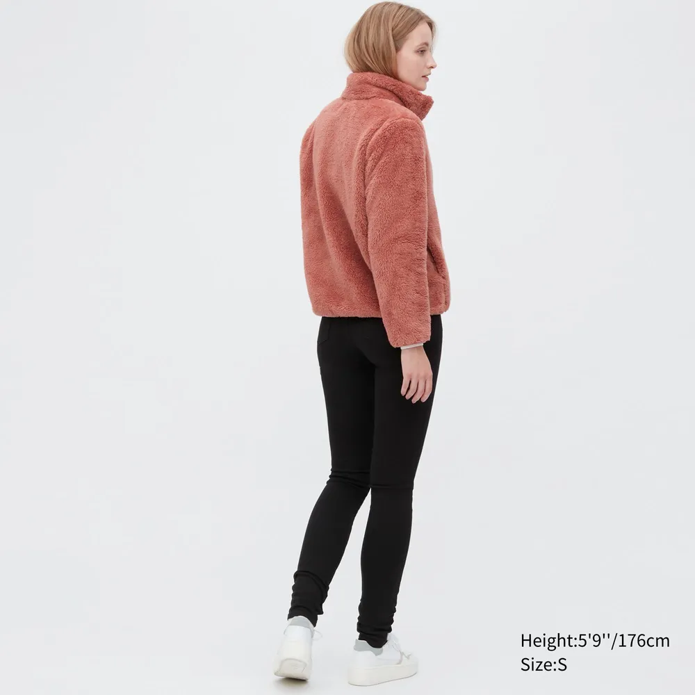 FLUFFY YARN FLEECE FULL-ZIP JACKET