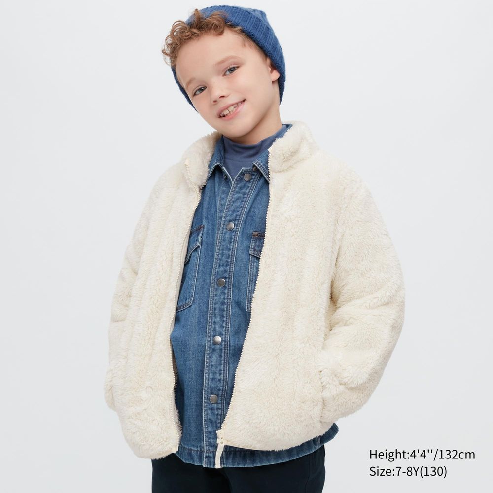 FLUFFY YARN FLEECE FULL-ZIP JACKET