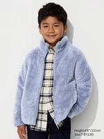 FLUFFY YARN FLEECE FULL-ZIP JACKET