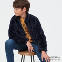 FLUFFY YARN FLEECE FULL-ZIP JACKET