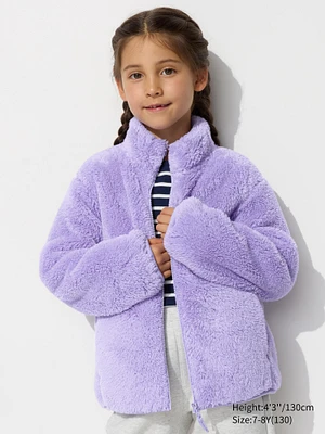 FLUFFY YARN FLEECE FULL-ZIP JACKET