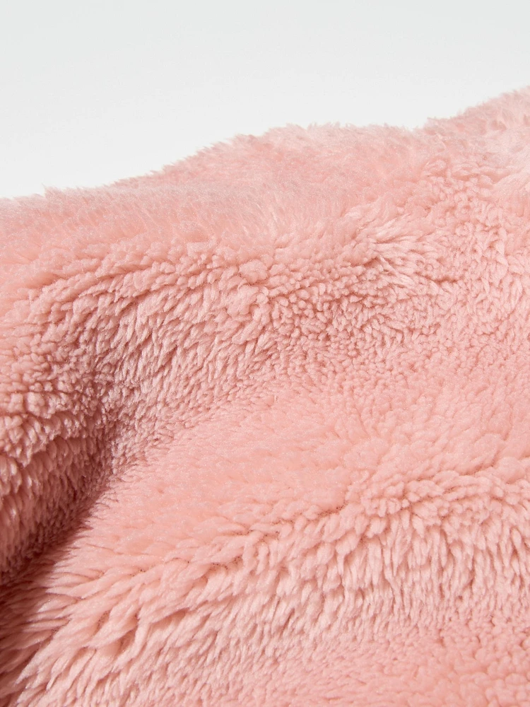 FLUFFY YARN FLEECE FULL-ZIP JACKET