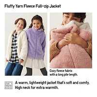 FLUFFY YARN FLEECE FULL-ZIP JACKET