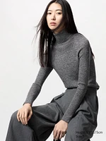 MERINO RIBBED TURTLENECK SWEATER