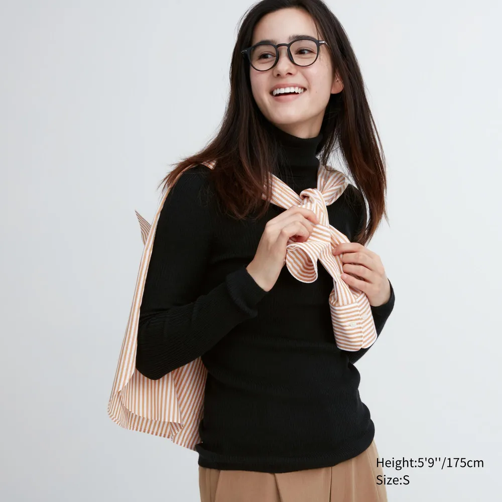 EXTRA FINE MERINO RIBBED TURTLENECK SWEATER